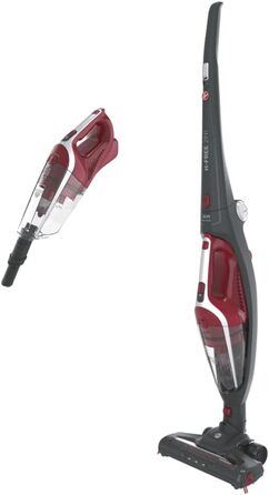 Бездротовий пилосос Hoover HF21F25 2-в-1 з акумулятором, ручний та вертикальний, 45 хв автономної роботи, LED-підсвітка, паркування, складана ручка, насадка для щілин та щітка для пилу, без мішка