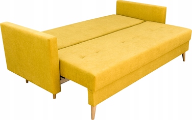 Диван BIRD Meble, 216 x 92 см, оббивка тканина, жовтий