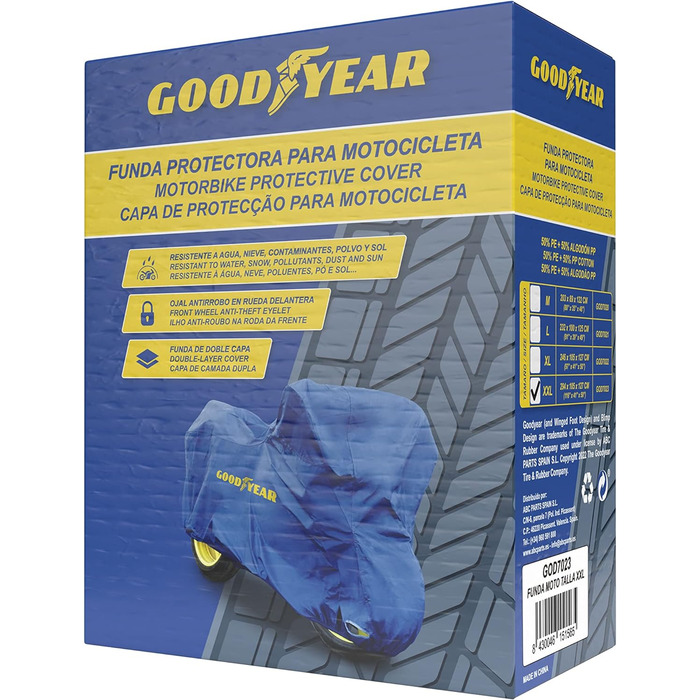 Чохол для мотоцикла Goodyear XXL, водонепроникний захист