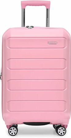 Валіза для ручної поклажі Traveler's Choice Kariert, рожева, розмір M (66 см)