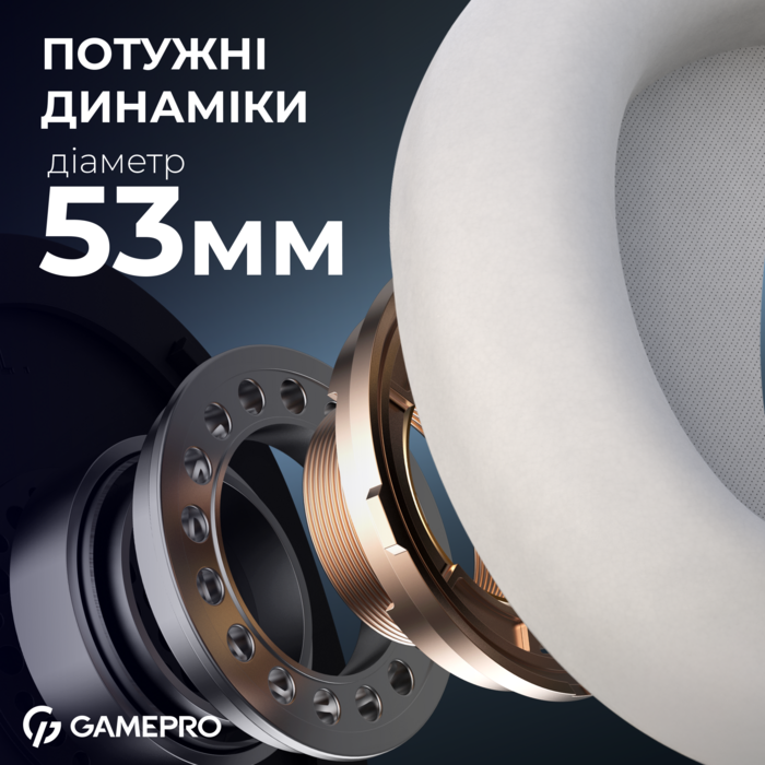Бездротова ігрова гарнітура GamePro Asgard Freya Pro (HSW201WB)