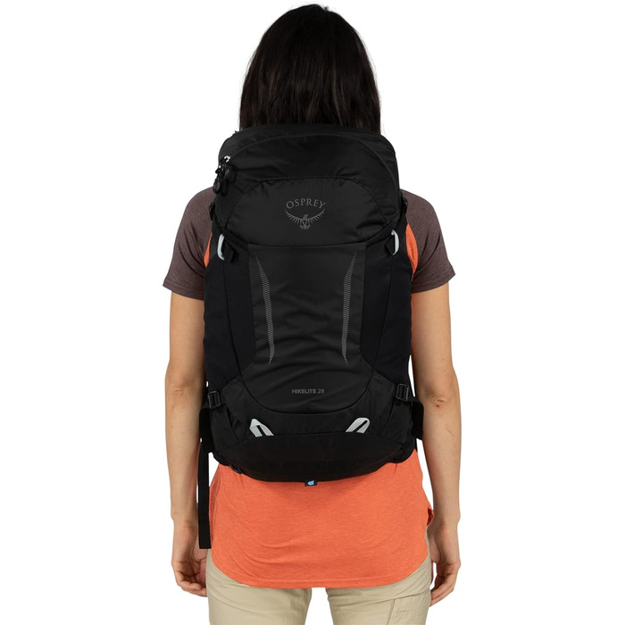 Рюкзак Osprey Hikelite 28 л чорний M-L для туризму