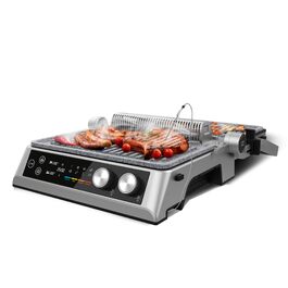Електрогриль Cecotec Rockn'Grill Bistro 2400 Вт з антипригарними пластинами та сенсорним керуванням