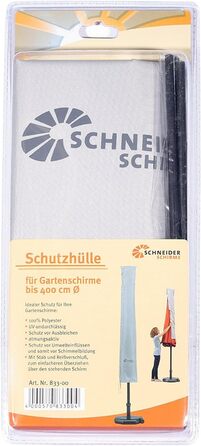 Захисний чохол для парасольки Schneider, Ø 821-00, сріблясто-сірий, 177 x 26/34 см, 0.3 кг, сірий (до 400 см)
