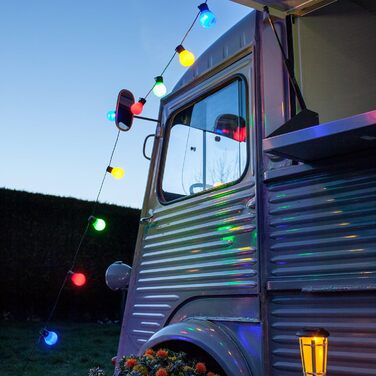 Світлодіодна гірлянда 30 LED різнокольорова, кульки, для вулиці та дому, з вилкою, для декору саду, балкона, святкова