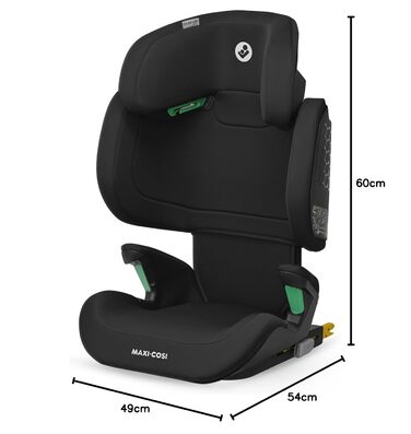 Автокрісло Maxi-Cosi RodiFix M i-Size для дітей 3,5-12 років, ISOFIX, захист від бічних зіткнень G-CELL, регульована висота, чорний колір
