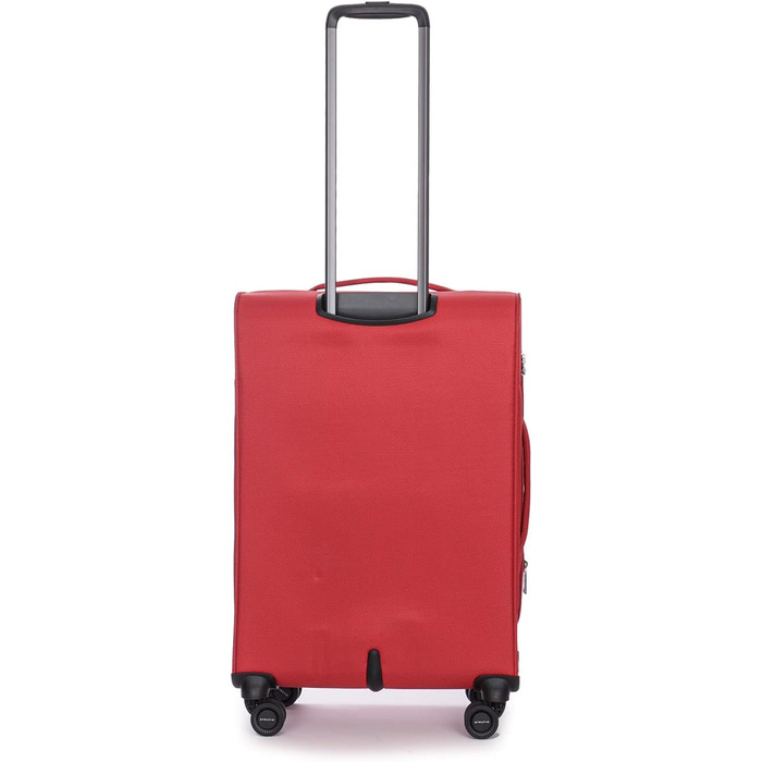 Стильна валіза Stratic Light+ м'яка, ручна поклажа, 4 колеса, розширювана, TSA замок, червона