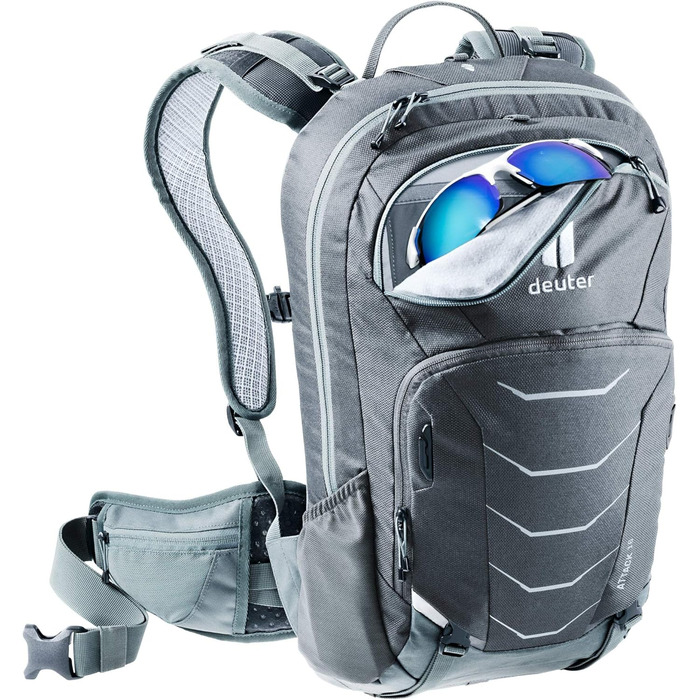 Велосипедний рюкзак deuter Attack 16 з протектором, графітовий, 16 л