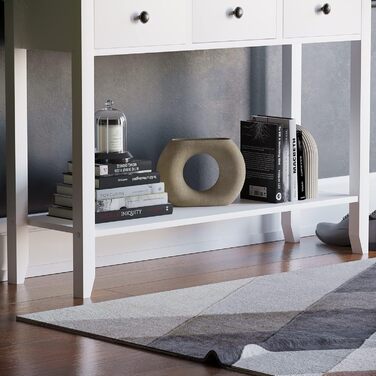 Консольний стіл Vida Designs Windsor, 3 шухляди, білий, дерев'яний