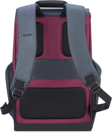 Рюкзак DELSEY PARIS Securflap м'який 21 л, бордовий, 45x31x14 см