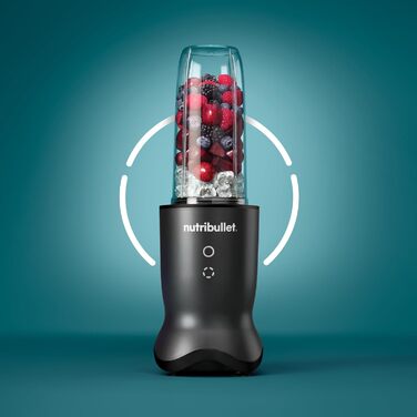 Nutribullet персональний блендер 1000 Вт, тиха робота, 900 мл Tritan Renew, сенсорне керування, темно-сірий, EU версія