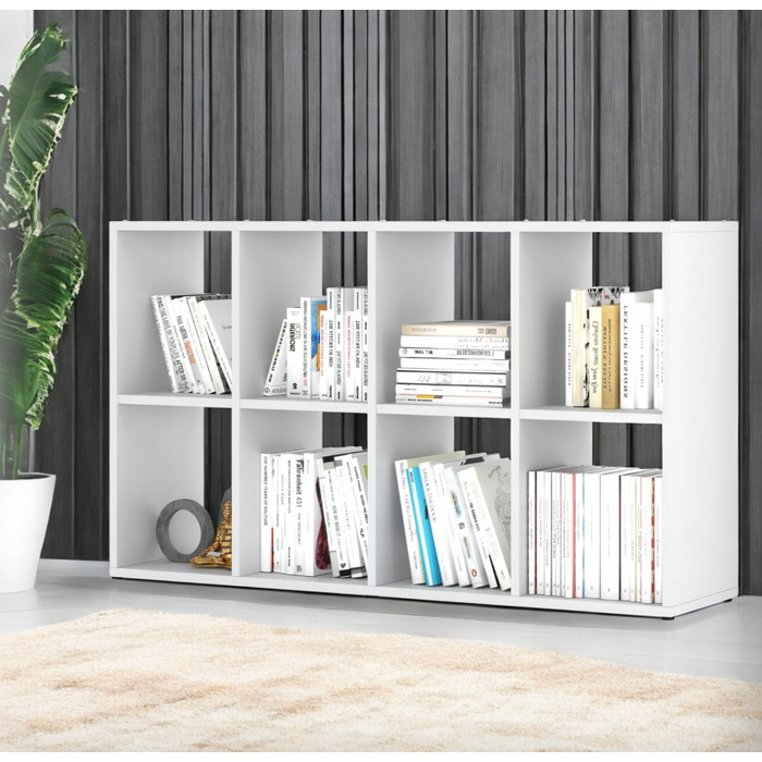 Стелаж Stiv-Meble, 129,4 см x 70,4 см x 29 см, білий