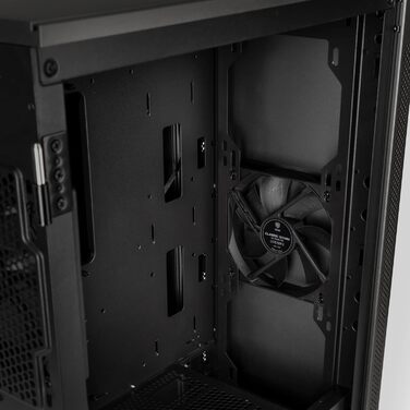 Ігровий корпус для ПК Kolink Stronghold Barricade E-ATX з відкидними дверцятами з загартованого скла, знімною верхньою панеллю, 2 вентиляторами 120 мм, чорний Midi Tower