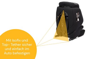 Дитяче автокрісло Osann Jazzi Isofix i-Size, для дітей від 1 року, 76-150 см, з системою Isofix, зростаюче, колір кораловий