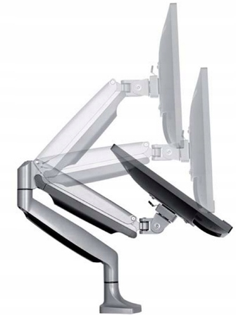 Кронштейн для монітора Hakner, 13-32 дюйми, VESA 75x75/100x100, макс. 9 кг, білий