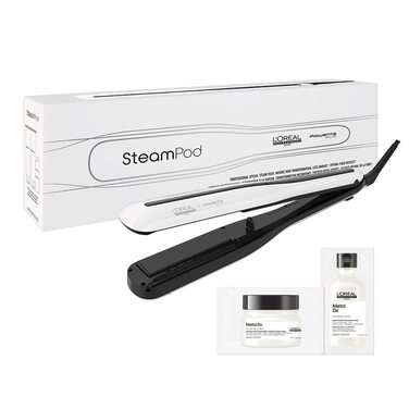 L’Oréal Professionnel Paris SteamPod 3.0 – парова плойка для волосся з шампунем і маскою, стайлер з паровою технологією для всіх типів волосся