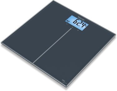 Beurer GS 280 BMI Genius – цифрова скляна вага для людей з індикатором ІМТ та кольоровим дисплеєм