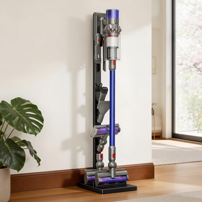 Підставка для пилососа Dyson pickpiff — універсальний стійкий тримач для моделей V15, V12, V11, V10, V8, V7, V6 з органайзером для аксесуарів, без свердління
