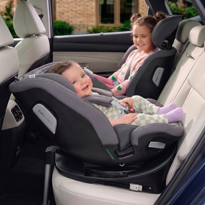 Дитяче автокрісло Bebeconfort 360 i-Size RevolveFix Max 360, поворотне, 40–150 см, Element Graphite
