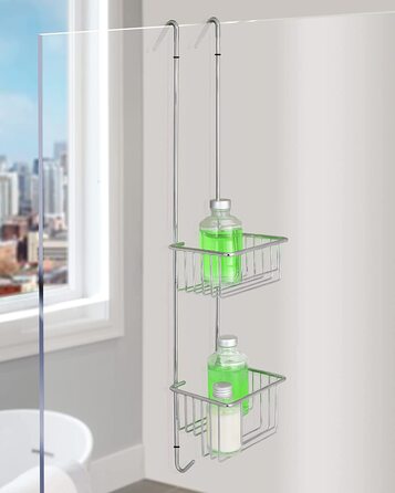 Підвісна полиця для душу Kowald Design, хром, вузька, 68x15x12 см