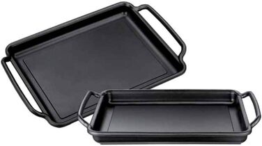 Гриль-плита Monix Solid+ 40x28 см, гладка, тефлонове покриття Classic