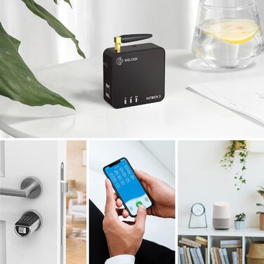 Електронний замок WELOCK з WiFi для вхідних дверей, розумний дверний замок із RFID-карткою та мобільним додатком, водонепроникний IP65, сумісний з Alexa, модель PCB41-WIFIBOX