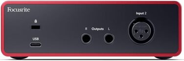 Focusrite Scarlett Solo 4 (4th Gen) USB аудіоінтерфейс для гітаристів, вокалістів та продюсерів - студійна якість звуку + ПО