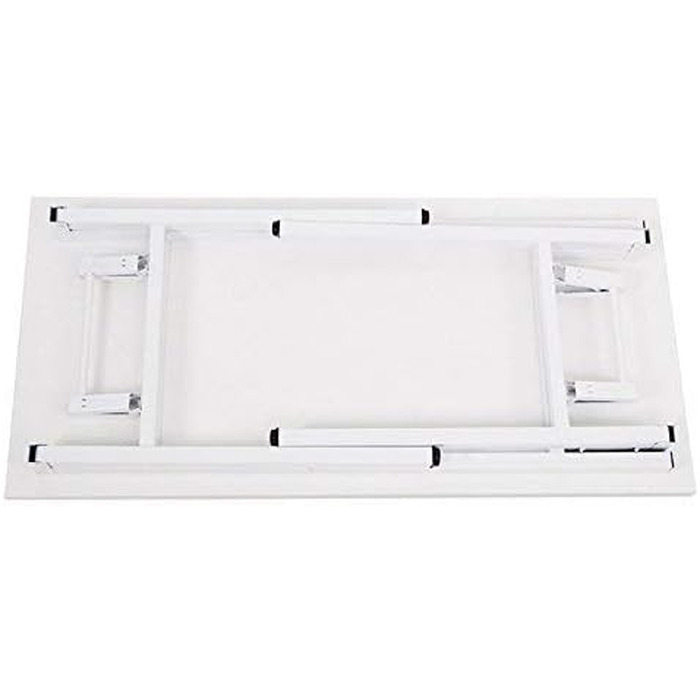 Розкладний письмовий стіл Sogesfurniture 100x60 см / 120x60 см, білий - комп'ютерний стіл, офісний стіл, конференц-стіл