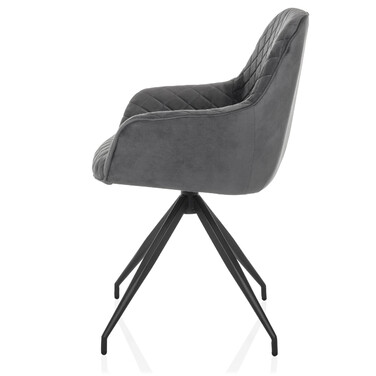 Стілець обідній ELVERUM Velvet Grey hjh LIVING