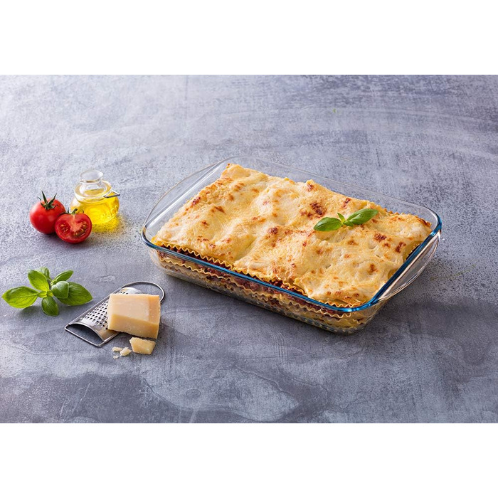 Форма для лазаньї Pyrex Essentials, прямокутна, скляна, 35x23 см і 40x27 см, набір 2 шт.