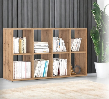 Стелаж Stiv-Meble 129,4 см x 70,4 см x 29 см, дуб вотан