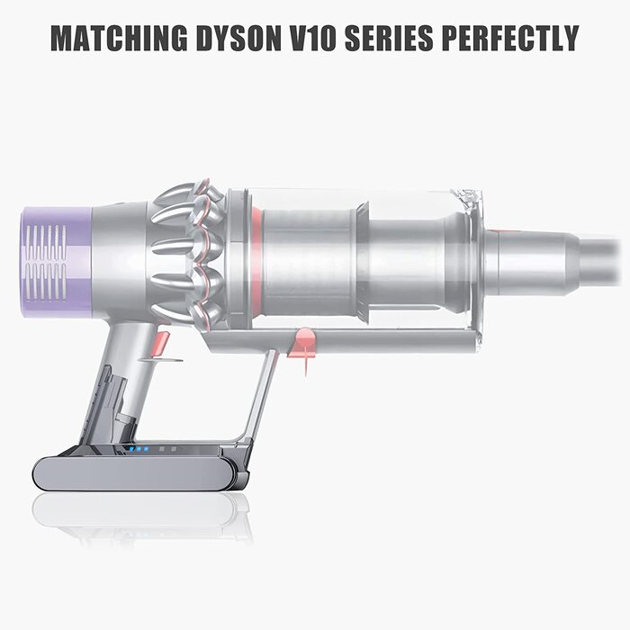 Акумулятор Vunzo 6000mAh для пилососа Dyson V10 (Animal, Absolute, Motörhead, Fluffy, Total Clean) + 2 фільтри