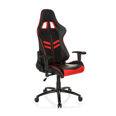 Ігрове крісло / Офісне крісло LEAGUE PRO Штучна шкіра Чорний / Червоний HJH OFFICE