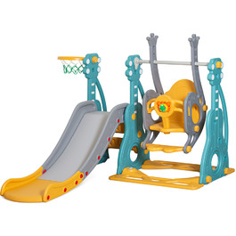 Дитячий ігровий комплекс Mealux Ariel Yellow / Blue / Grey (арт. KD-B252 Yellow / Blue / Grey)
