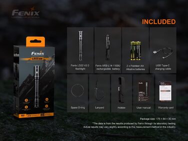 Ліхтарик Fenix LD22 V2.0 800 люменів, компактний, тактичний, LED