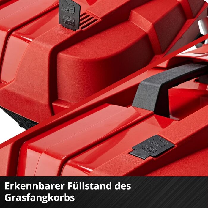 Акумуляторний газонокосарка Einhell GE-CM 18/33 Li Kit Power X-Change (18 В, 33 см, безщітковий двигун, 30 л, 25-65 мм)