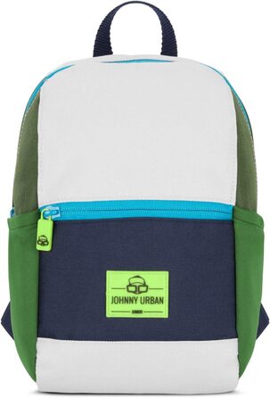 Дитячий рюкзак Johnny Urban Junior Leo 4л для хлопчиків і дівчаток, із переробленого матеріалу, водовідштовхувальний, зелено-синій, для дітей 1-3 років