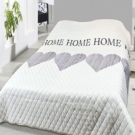 Домашній плед-покривало стьобане Home Edition 240x220 см