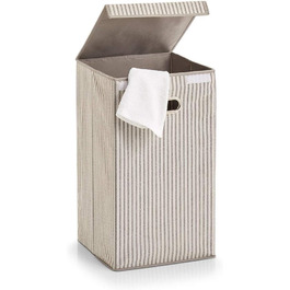 Кошик для білизни Zeller Stripes, флізелін, бежевий, 32x32x57 см