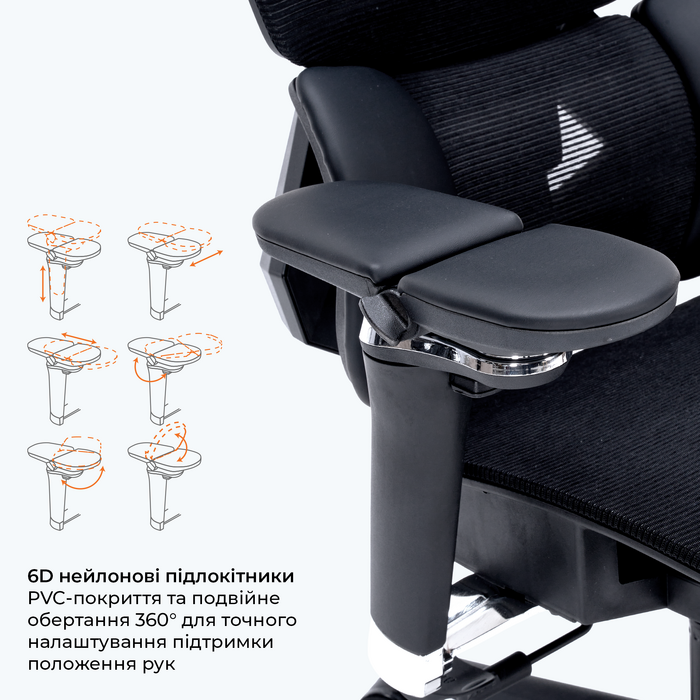 Крісло ігрове GamePro EDGE GC820MB Black