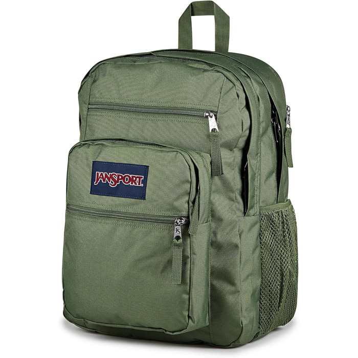 Рюкзак JanSport Big Student Cargo Green, великий шкільний рюкзак, місткий, зелений колір