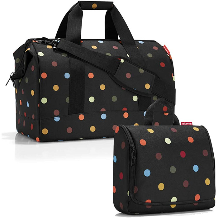 Дорожня сумка Reisenthel Allrounder L з великою косметичкою Toiletbag XL, додатковою сумкою, принт 