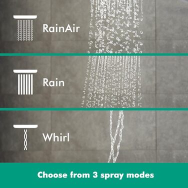 Душова лійка Hansgrohe Raindance Select S з функцією економії води (EcoSmart), ручна лійка з 3 режимами, діаметр 120 мм, з антинакипним покриттям, бронзове покриття (Brushed Bronze)
