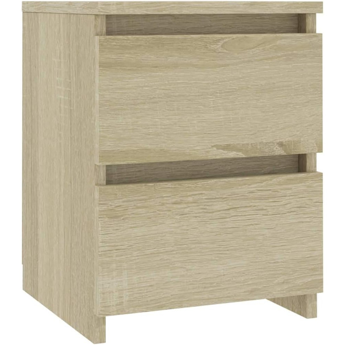 vidaXL Комплект з 2 тумбочок з 2 шухлядами, дуб сонома, 30x30x40 см, ДСП, приліжкові тумби для спальні