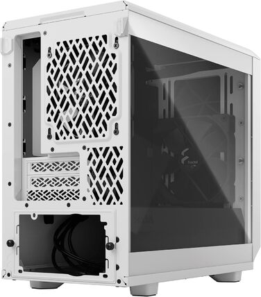 Корпус Fractal Design Meshify 2 Nano White TG Clear Tint, білий, скляна панель, компактний, для ігрових ПК