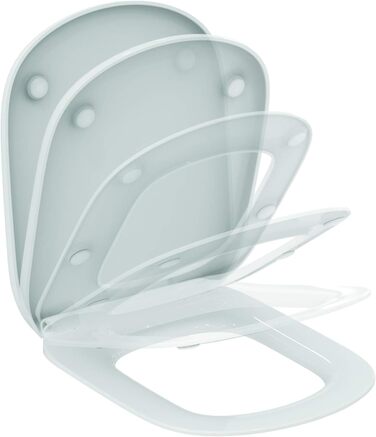Унітазне сидіння TESI біле з м'яким закриванням Ideal Standard T352901