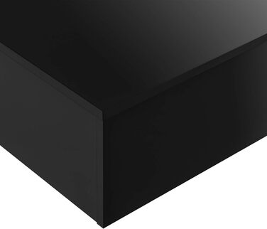 Журнальний стіл [en.casa] Lärketorp 115x55x31 см, чорний, стіл для вітальні, кавовий, приставний, для дивану
