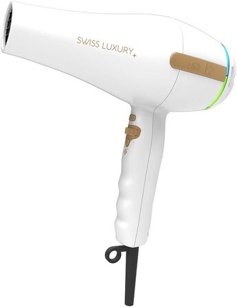 Професійний фен Solis Swiss Luxury 3800, білий, іонний, 11 швидкостей, 3 температури, швейцарська якість