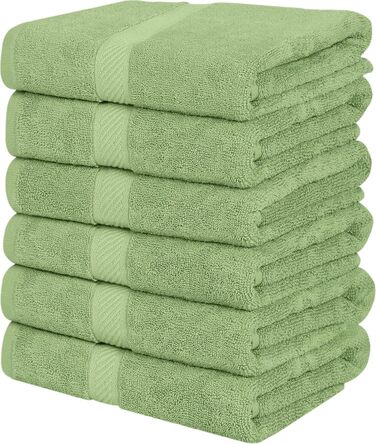 Рушники для ванної Utopia Towels 61x121 см, 6 шт, зелений