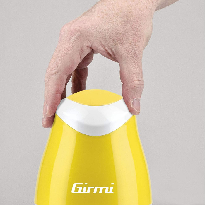 Подрібнювач Girmi TR01, 350 Вт, нержавіюча сталь, імпульсний режим, 500 мл, білий/жовтий